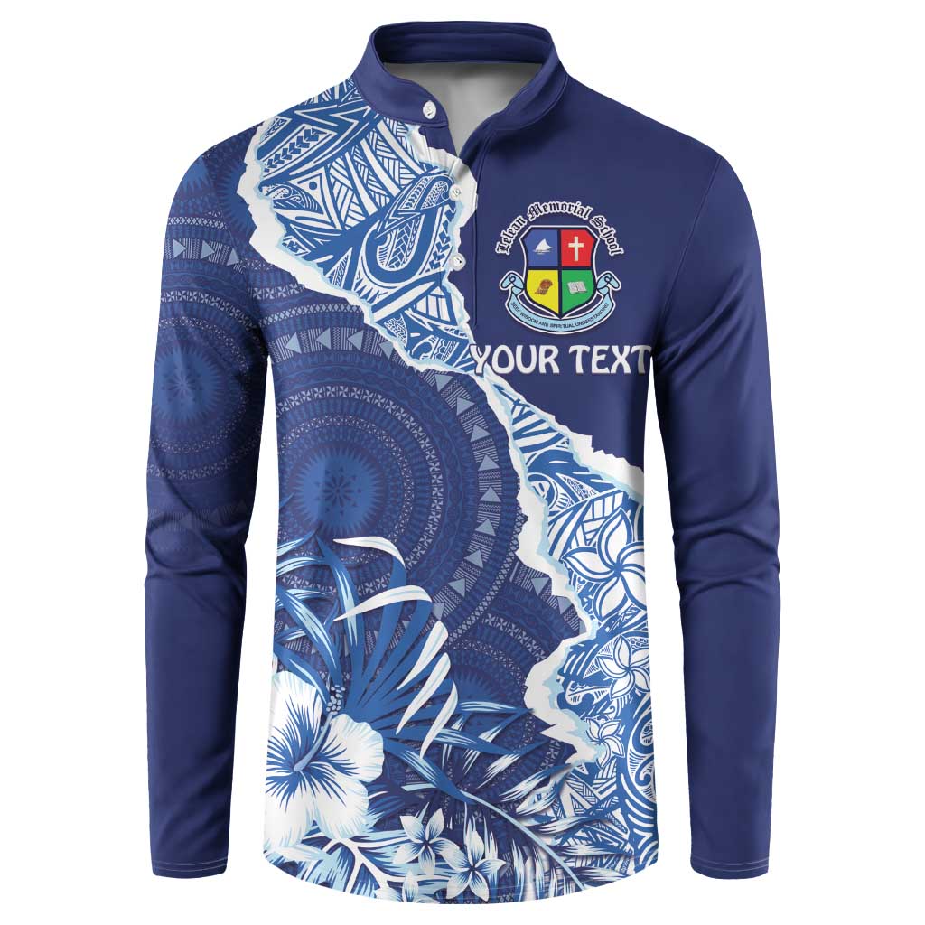 Fiji Lelean Memorial School Personalised Button Sweatshirt Korodredre Davuilevu Masi Mix Style