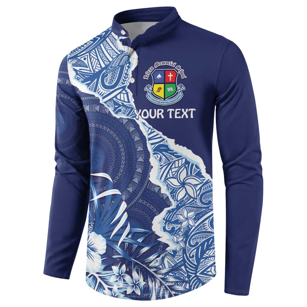 Fiji Lelean Memorial School Personalised Button Sweatshirt Korodredre Davuilevu Masi Mix Style