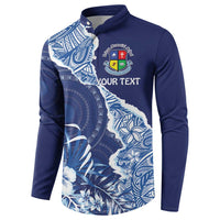 Fiji Lelean Memorial School Personalised Button Sweatshirt Korodredre Davuilevu Masi Mix Style