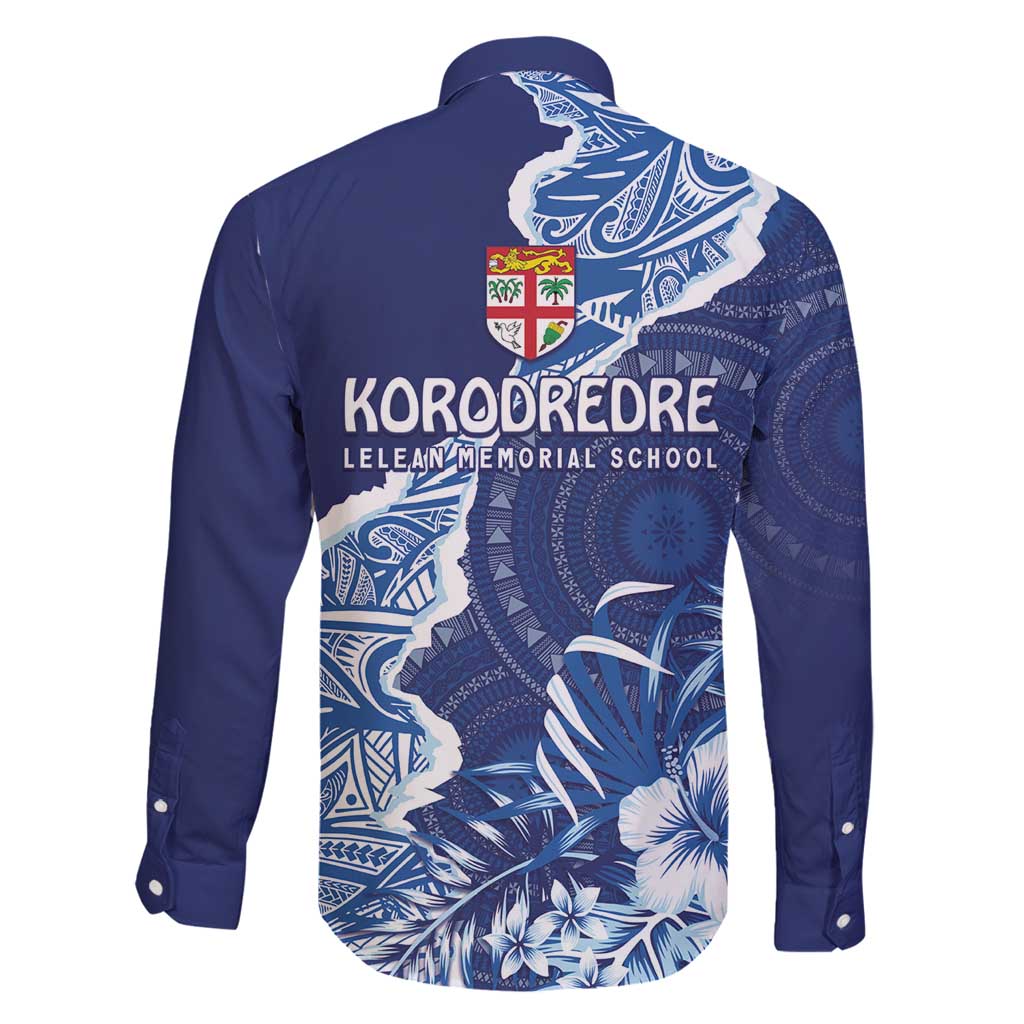 Fiji Lelean Memorial School Personalised Family Matching Long Sleeve Bodycon Dress and Hawaiian Shirt Korodredre Davuilevu Masi Mix Style
