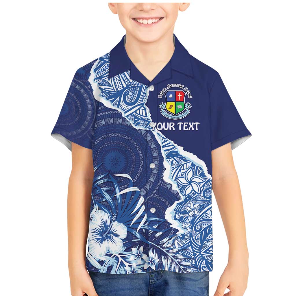 Fiji Lelean Memorial School Personalised Family Matching Mermaid Dress and Hawaiian Shirt Korodredre Davuilevu Masi Mix Style