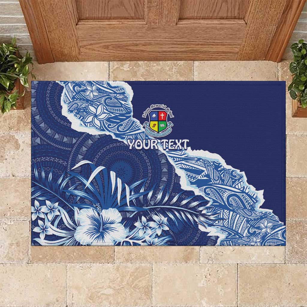 Fiji Lelean Memorial School Personalised Rubber Doormat Korodredre Davuilevu Masi Mix Style