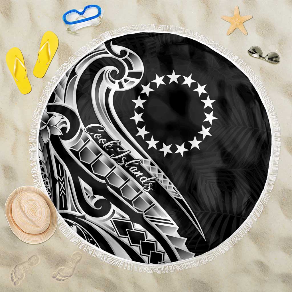 Kia Orana Cook Islands Beach Blanket Kerekere Plumeria Tropical Waves - Polynesian Pride