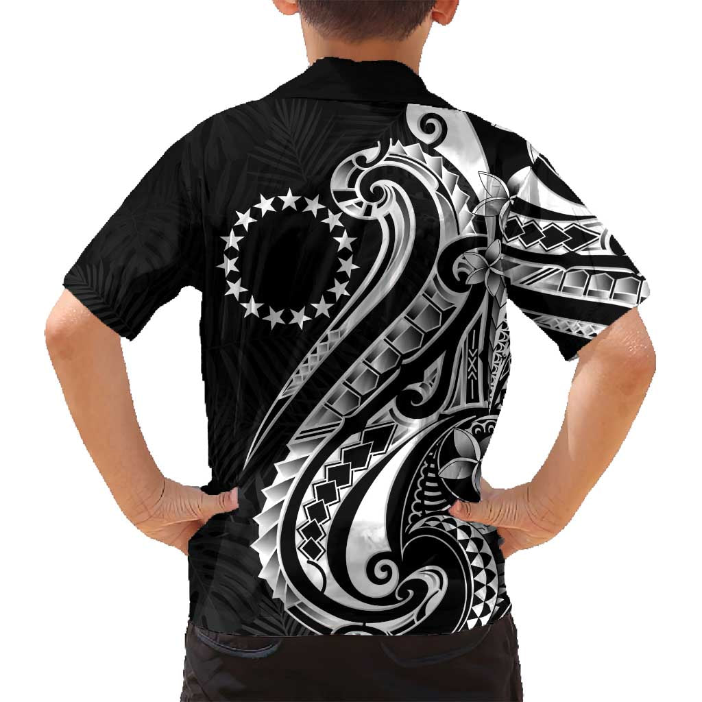 Kia Orana Cook Islands Family Matching Puletasi and Hawaiian Shirt Kerekere Plumeria Tropical Waves - Polynesian Pride