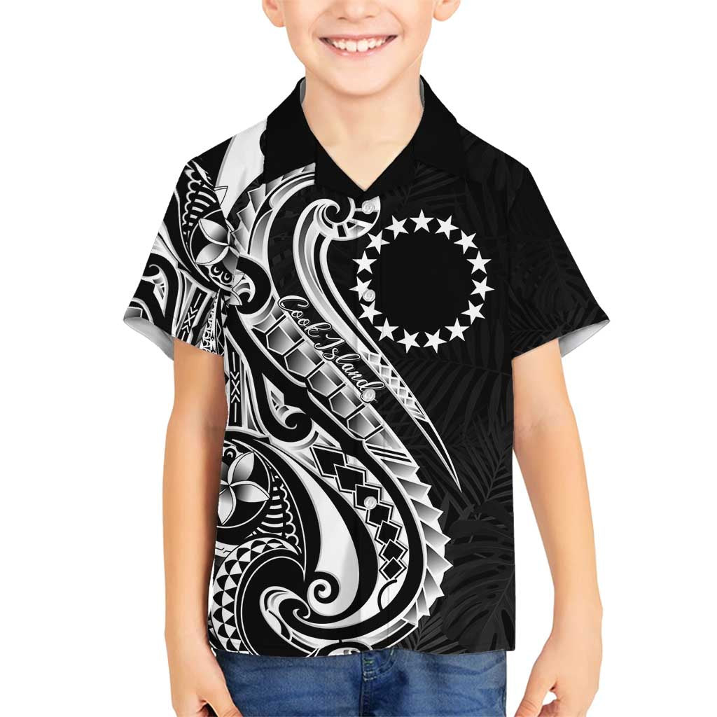 Kia Orana Cook Islands Family Matching Puletasi and Hawaiian Shirt Kerekere Plumeria Tropical Waves - Polynesian Pride