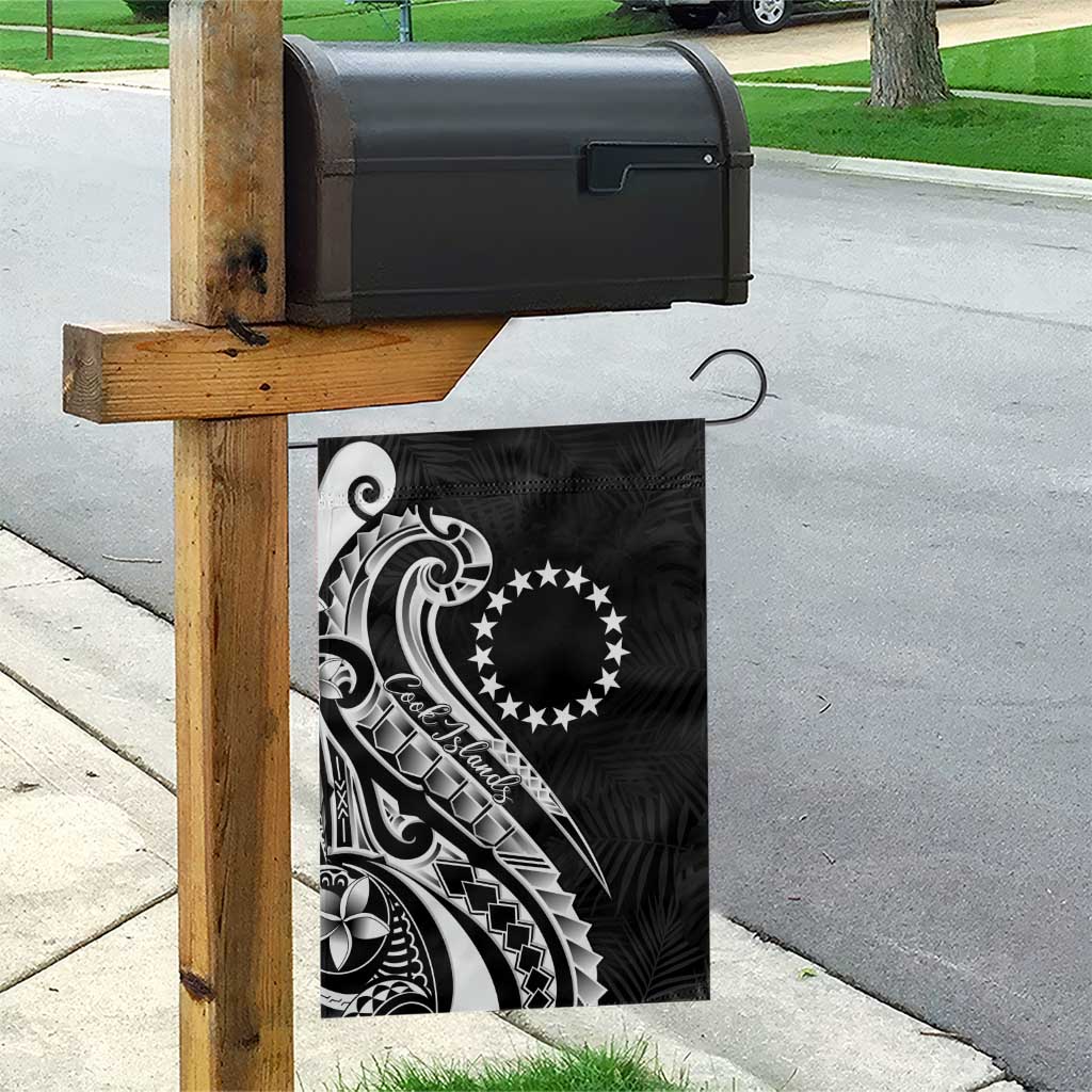 Kia Orana Cook Islands Garden Flag Kerekere Plumeria Tropical Waves - Polynesian Pride