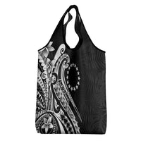 Kia Orana Cook Islands Grocery Bag Kerekere Plumeria Tropical Waves LT7 - Polynesian Pride