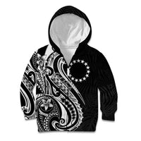 Kia Orana Cook Islands Kid Hoodie Kerekere Plumeria Tropical Waves - Polynesian Pride