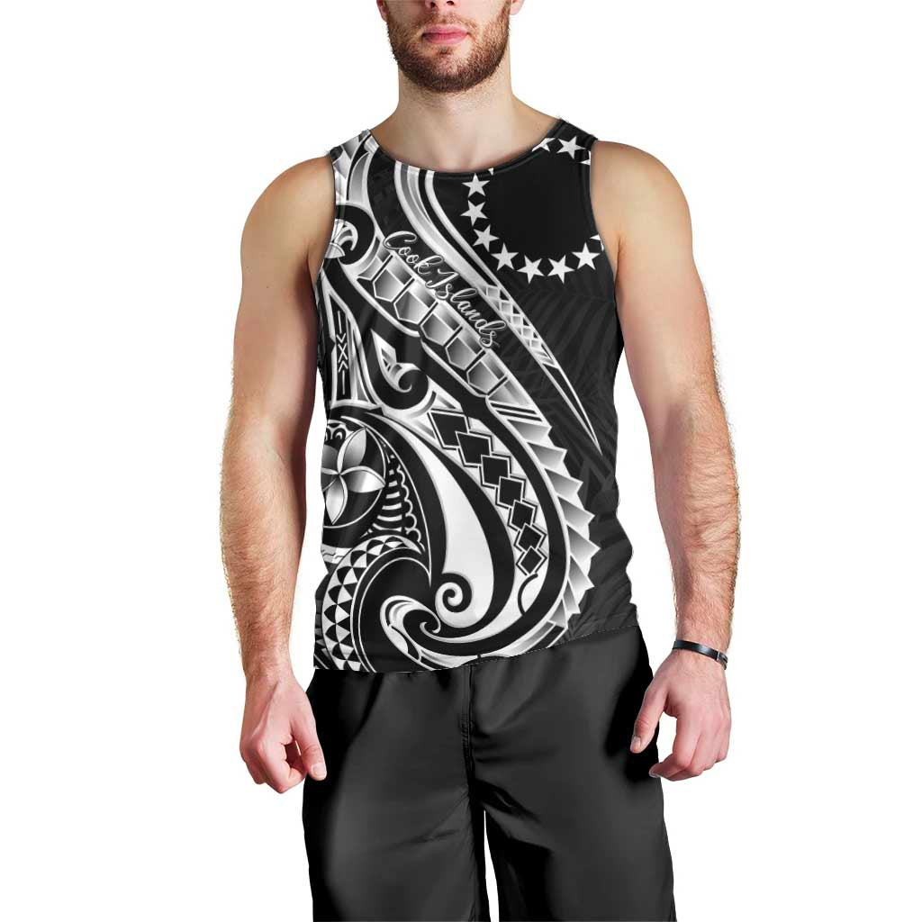 Kia Orana Cook Islands Men Tank Top Kerekere Plumeria Tropical Waves LT7 - Polynesian Pride