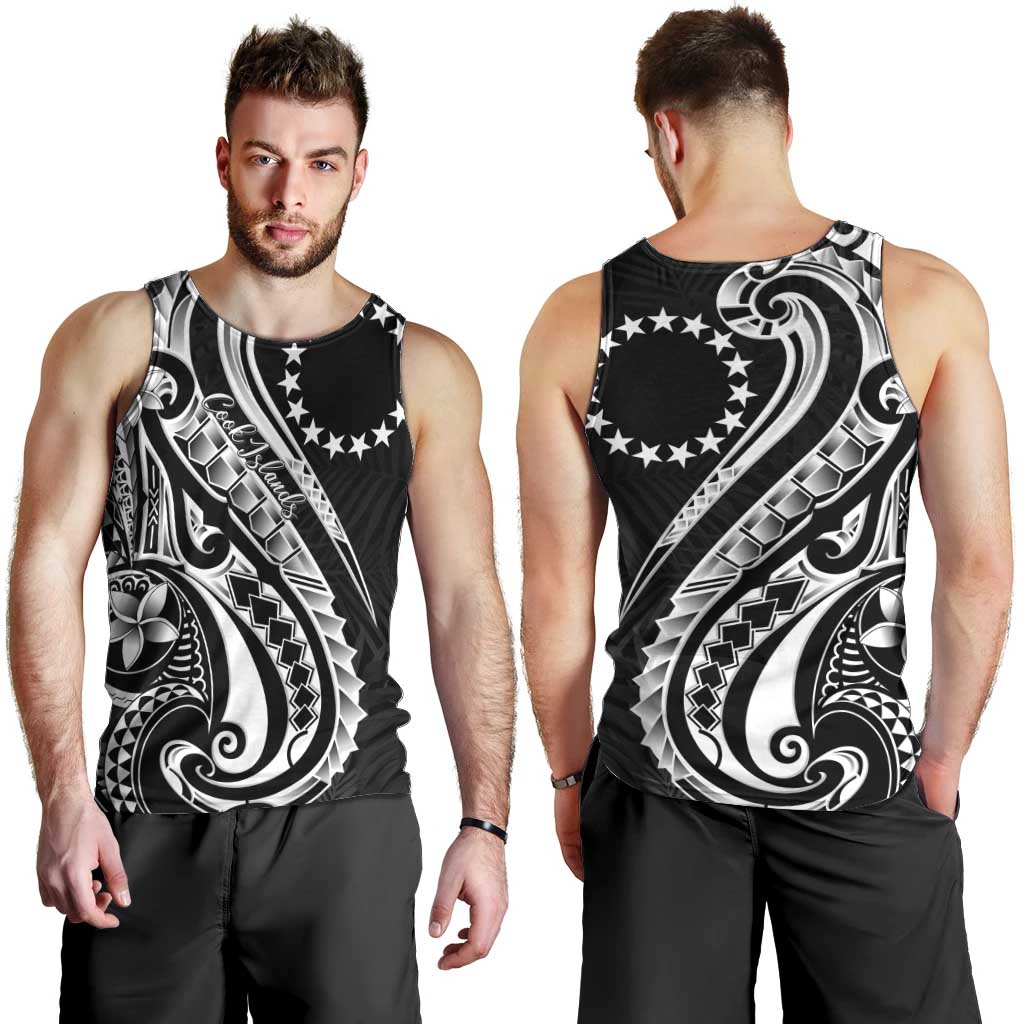 Kia Orana Cook Islands Men Tank Top Kerekere Plumeria Tropical Waves LT7 - Polynesian Pride