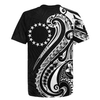 Kia Orana Cook Islands Rugby Jersey Kerekere Plumeria Tropical Waves LT7 - Polynesian Pride