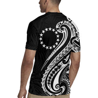 Kia Orana Cook Islands Rugby Jersey Kerekere Plumeria Tropical Waves LT7 - Polynesian Pride