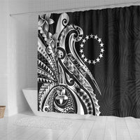 Kia Orana Cook Islands Shower Curtain Kerekere Plumeria Tropical Waves - Polynesian Pride