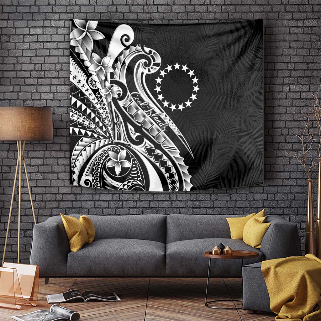 Kia Orana Cook Islands Tapestry Kerekere Plumeria Tropical Waves - Polynesian Pride