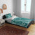 Kia Orana Cook Islands Bedding Set Teal Plumeria Tropical Waves - Polynesian Pride