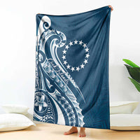 Kia Orana Cook Islands Blanket Auika Plumeria Tropical Waves LT7 - Polynesian Pride