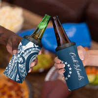 Kia Orana Cook Islands 4 in 1 Can Cooler Tumbler Auika Plumeria Tropical Waves LT7 - Polynesian Pride