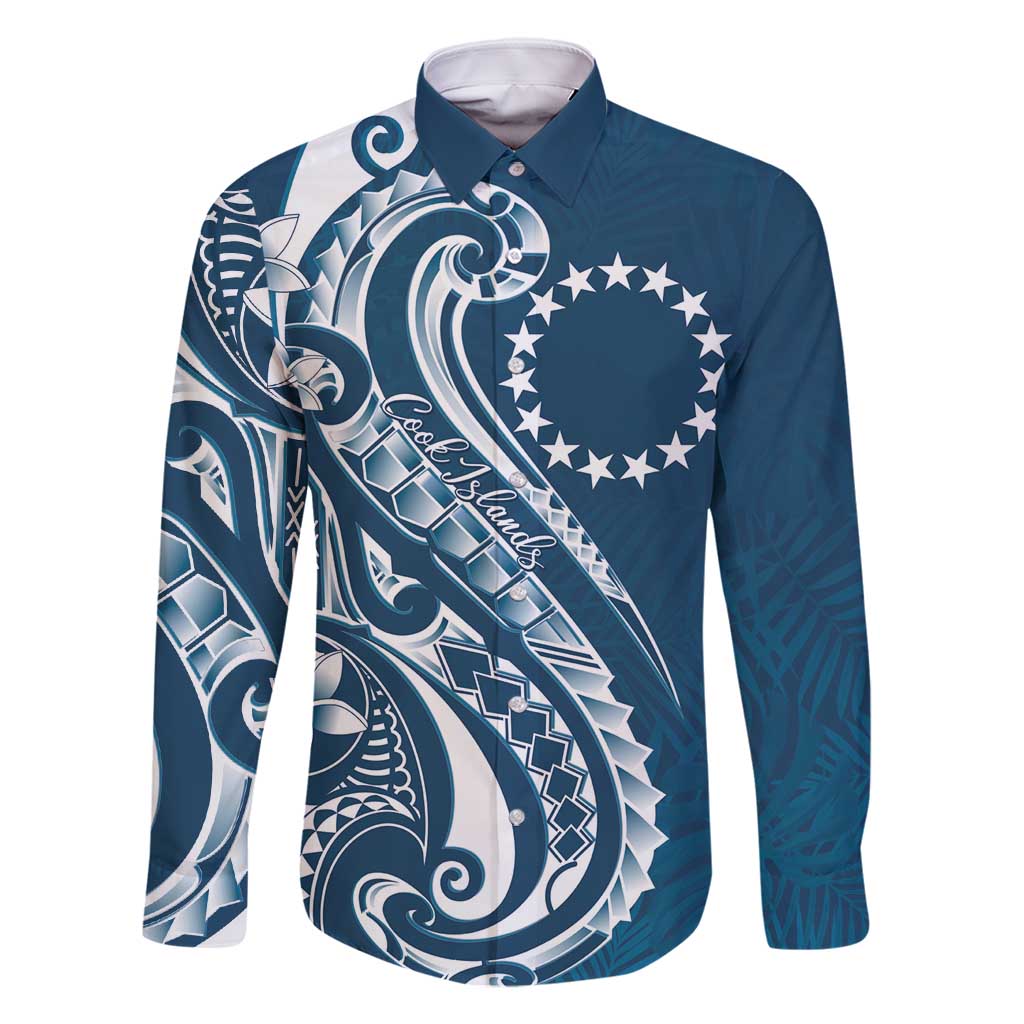 Kia Orana Cook Islands Family Matching Mermaid Dress and Hawaiian Shirt Auika Plumeria Tropical Waves - Polynesian Pride