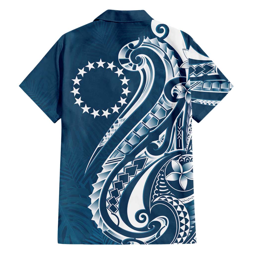 Kia Orana Cook Islands Family Matching Short Sleeve Bodycon Dress and Hawaiian Shirt Auika Plumeria Tropical Waves - Polynesian Pride