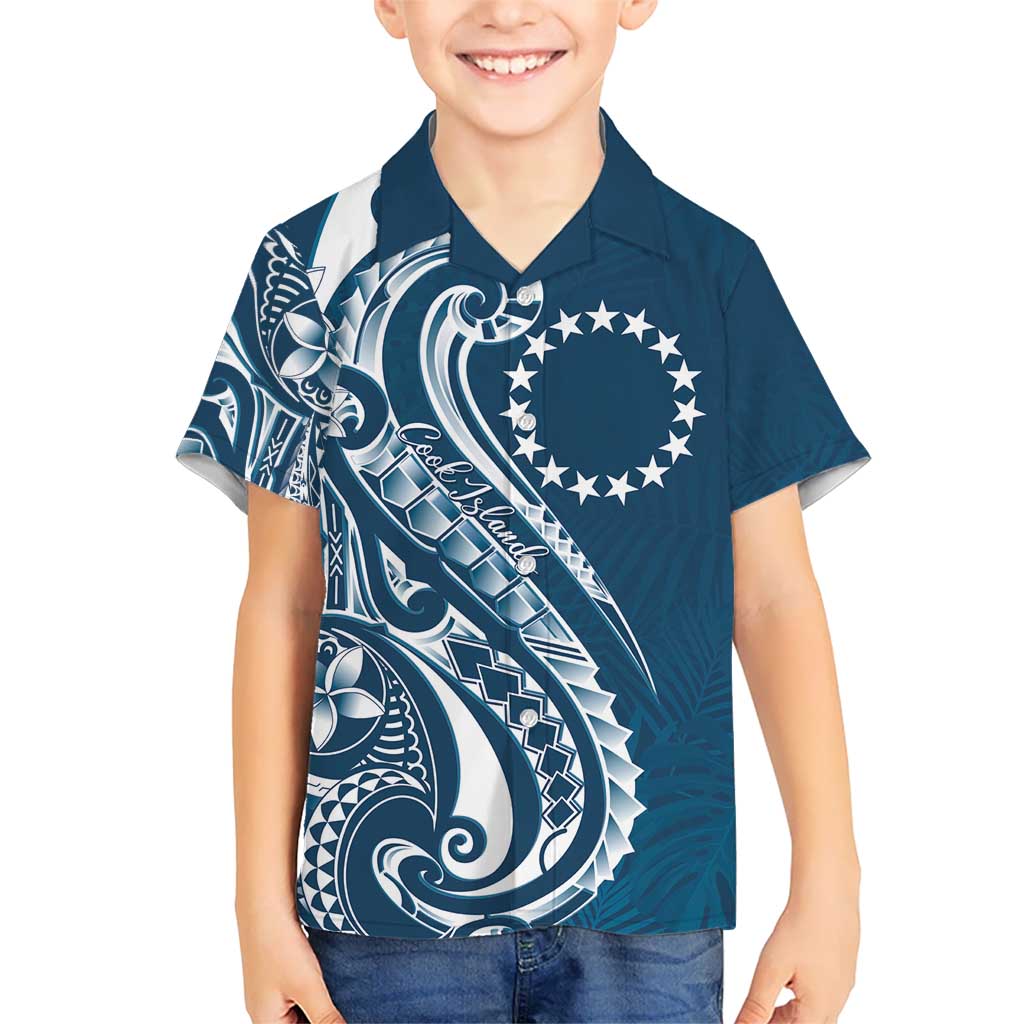 Kia Orana Cook Islands Hawaiian Shirt Auika Plumeria Tropical Waves - Polynesian Pride