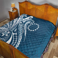 Kia Orana Cook Islands Quilt Auika Plumeria Tropical Waves - Polynesian Pride