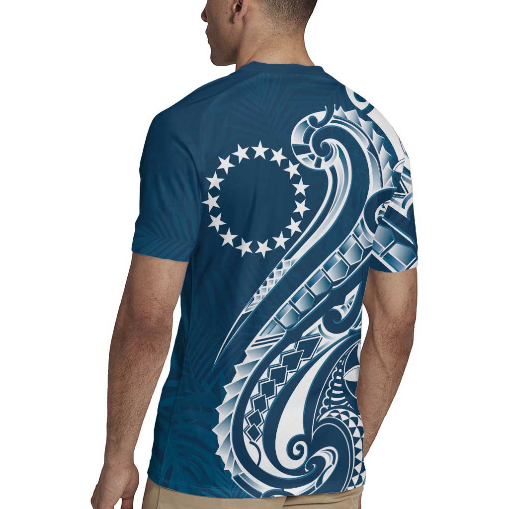 Kia Orana Cook Islands Rugby Jersey Auika Plumeria Tropical Waves - Polynesian Pride