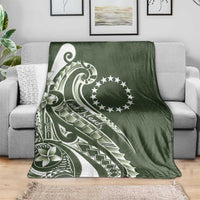 Kia Orana Cook Islands Blanket Matie Plumeria Tropical Waves LT7 - Polynesian Pride