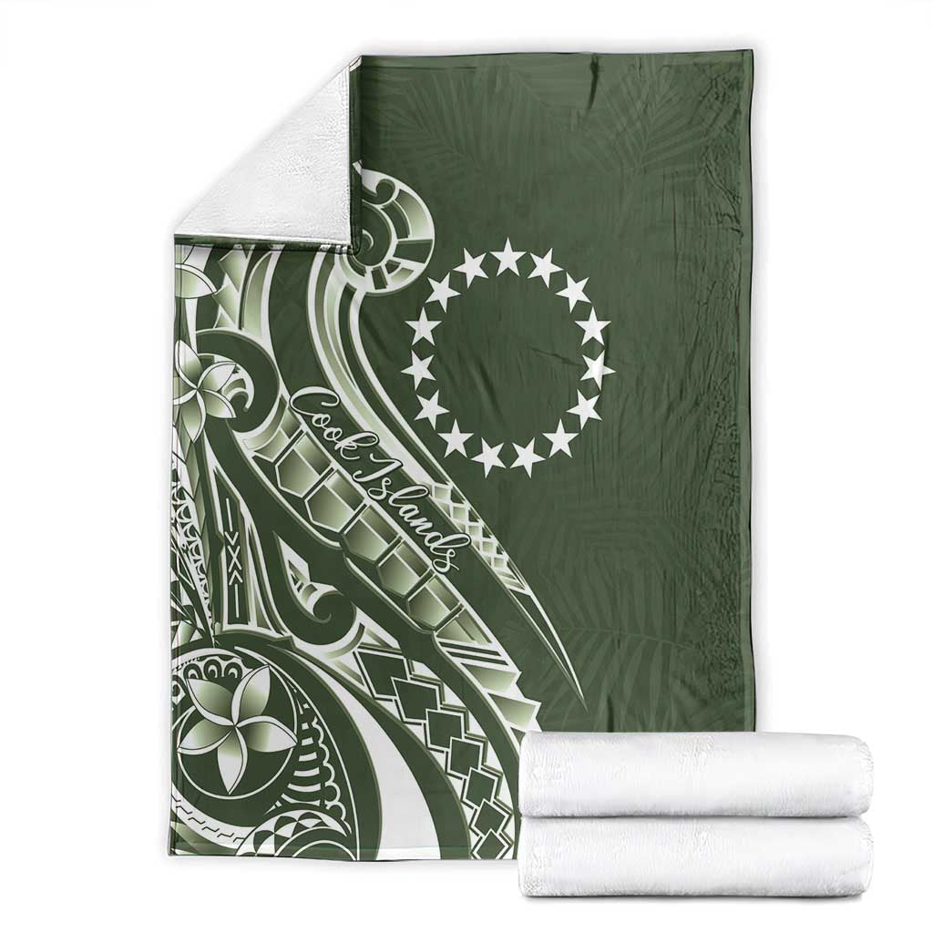 Kia Orana Cook Islands Blanket Matie Plumeria Tropical Waves LT7 - Polynesian Pride