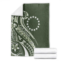 Kia Orana Cook Islands Blanket Matie Plumeria Tropical Waves LT7 - Polynesian Pride