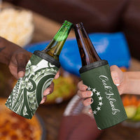 Kia Orana Cook Islands 4 in 1 Can Cooler Tumbler Matie Plumeria Tropical Waves LT7 - Polynesian Pride