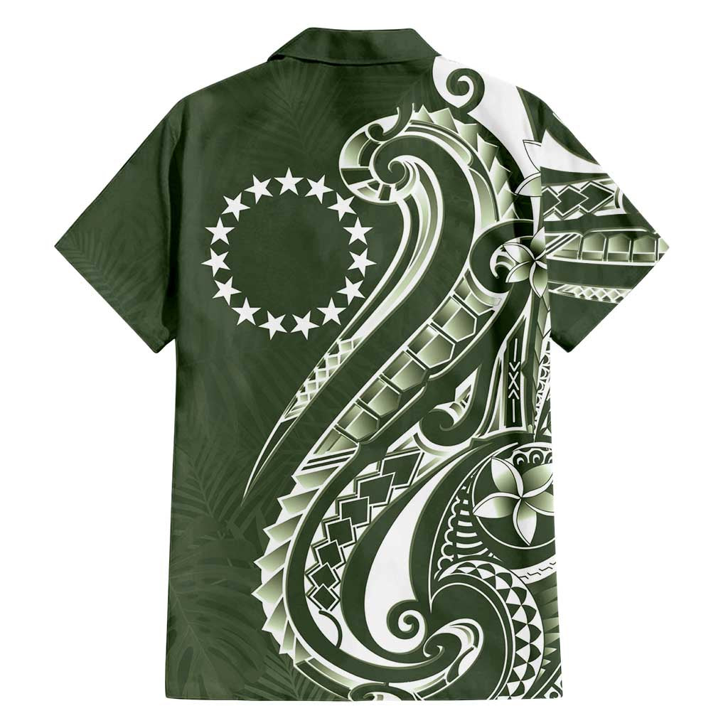 Kia Orana Cook Islands Family Matching Long Sleeve Bodycon Dress and Hawaiian Shirt Matie Plumeria Tropical Waves - Polynesian Pride