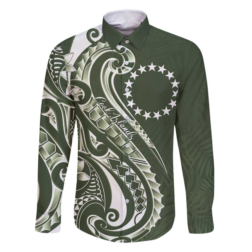 Kia Orana Cook Islands Family Matching Mermaid Dress and Hawaiian Shirt Matie Plumeria Tropical Waves - Polynesian Pride