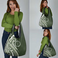 Kia Orana Cook Islands Grocery Bag Matie Plumeria Tropical Waves LT7 - Polynesian Pride