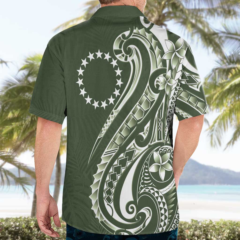 Kia Orana Cook Islands Hawaiian Shirt Matie Plumeria Tropical Waves - Polynesian Pride