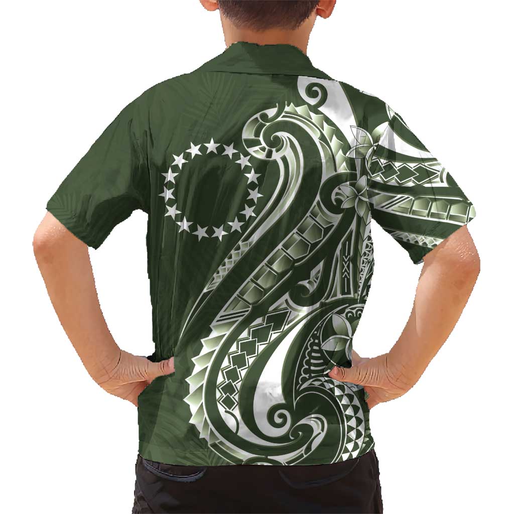 Kia Orana Cook Islands Hawaiian Shirt Matie Plumeria Tropical Waves - Polynesian Pride