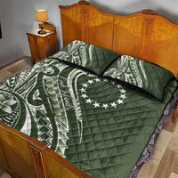 Kia Orana Cook Islands Quilt Bed Set Matie Plumeria Tropical Waves - Polynesian Pride