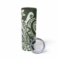 Kia Orana Cook Islands Skinny Tumbler Matie Plumeria Tropical Waves LT7 - Polynesian Pride