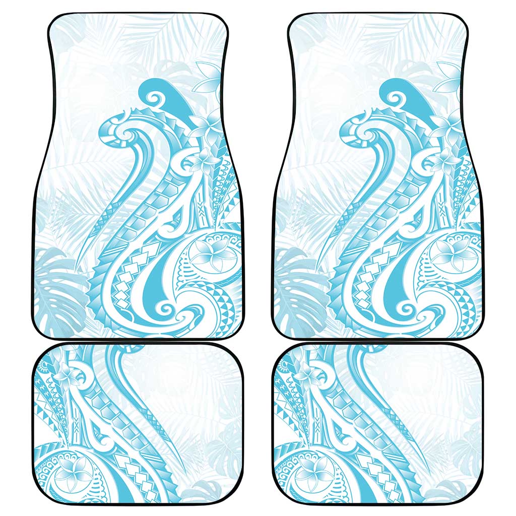 Kia Orana Cook Islands Car Mats Moana Plumeria Tropical Waves LT7 - Polynesian Pride