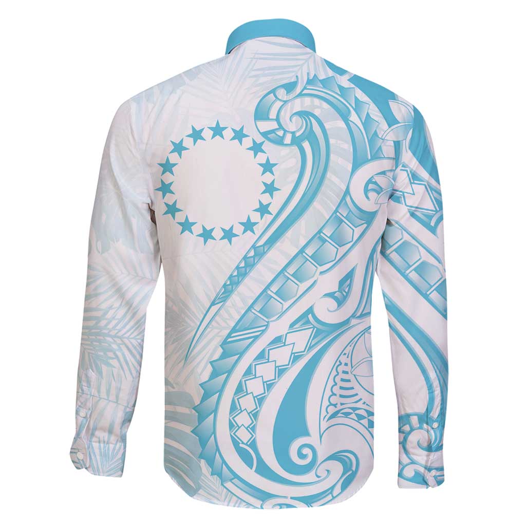 Kia Orana Cook Islands Family Matching Long Sleeve Bodycon Dress and Hawaiian Shirt Moana Plumeria Tropical Waves - Polynesian Pride