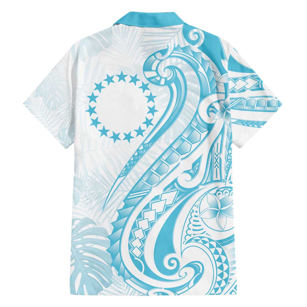 Kia Orana Cook Islands Family Matching Puletasi and Hawaiian Shirt Moana Plumeria Tropical Waves - Polynesian Pride