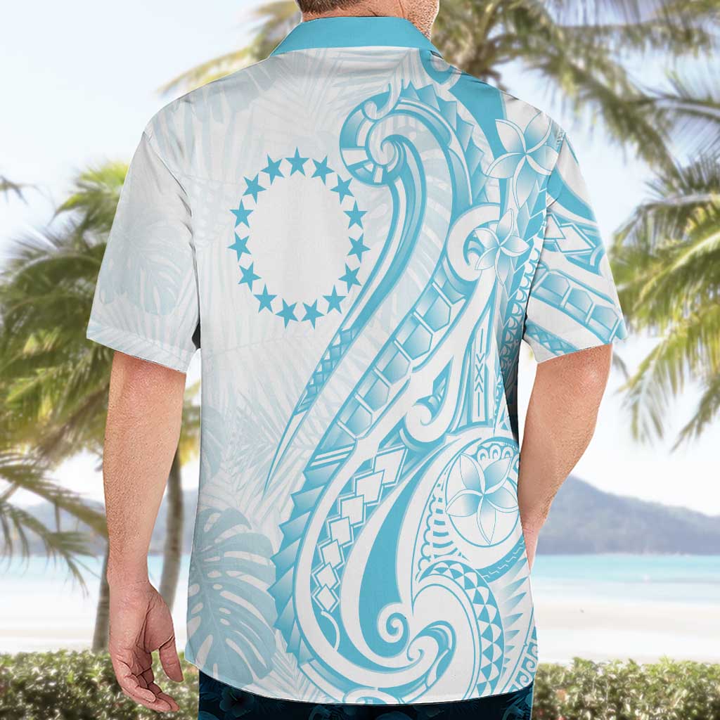 Kia Orana Cook Islands Hawaiian Shirt Moana Plumeria Tropical Waves - Polynesian Pride