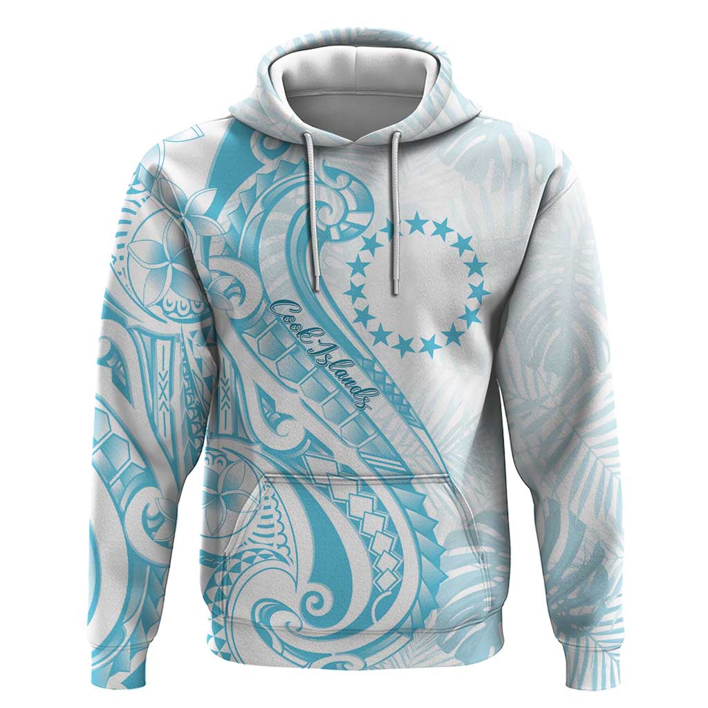 Kia Orana Cook Islands Hoodie Moana Plumeria Tropical Waves - Polynesian Pride