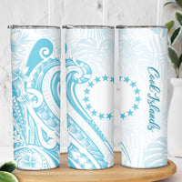 Kia Orana Cook Islands Skinny Tumbler Moana Plumeria Tropical Waves LT7 - Polynesian Pride