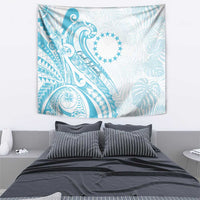 Kia Orana Cook Islands Tapestry Moana Plumeria Tropical Waves - Polynesian Pride