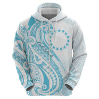 Kia Orana Cook Islands Zip Hoodie Moana Plumeria Tropical Waves - Polynesian Pride