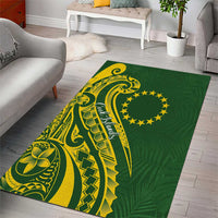 Kia Orana Cook Islands Area Rug Plumeria Tropical Waves LT7 - Polynesian Pride