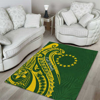 Kia Orana Cook Islands Area Rug Plumeria Tropical Waves LT7 - Polynesian Pride