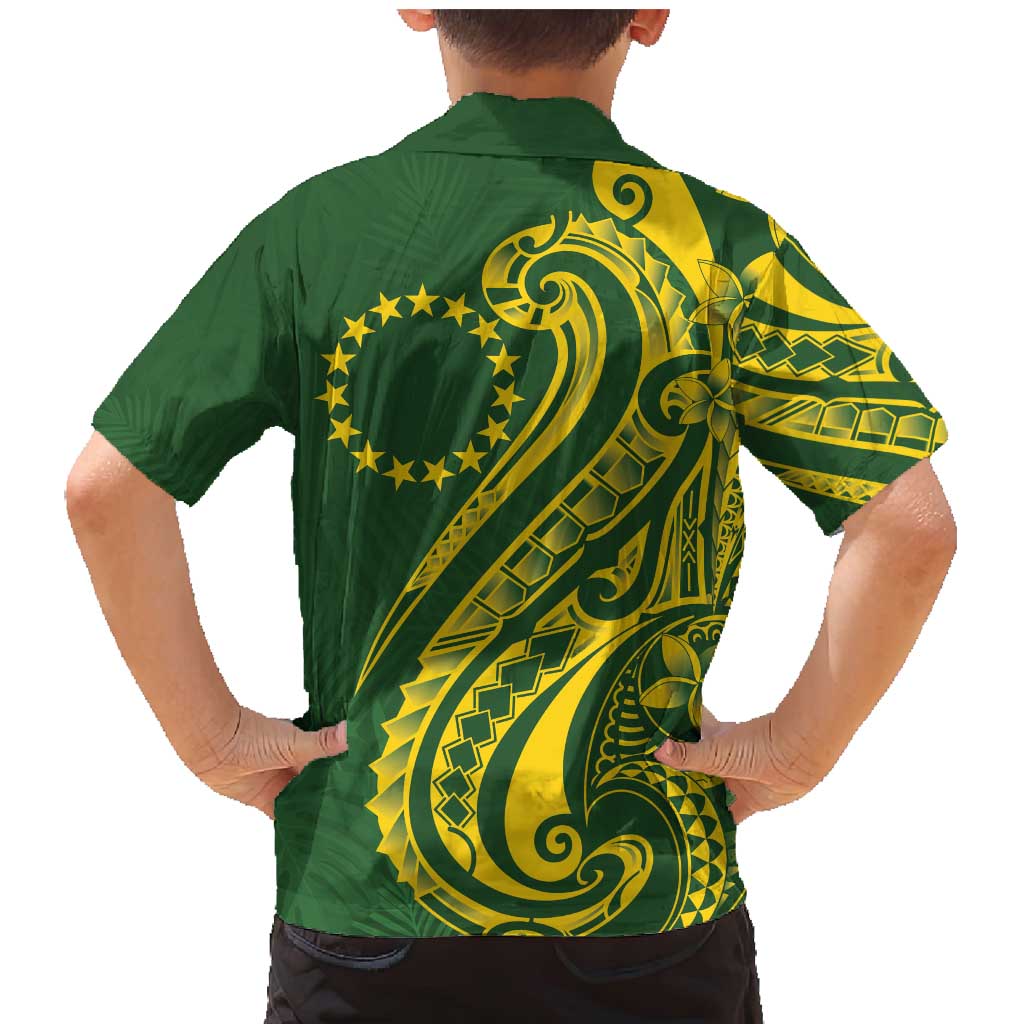 Kia Orana Cook Islands Family Matching Mermaid Dress and Hawaiian Shirt Plumeria Tropical Waves - Polynesian Pride