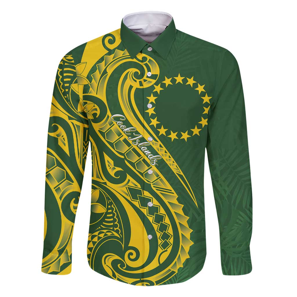 Kia Orana Cook Islands Family Matching Off Shoulder Short Dress and Hawaiian Shirt Plumeria Tropical Waves - Polynesian Pride