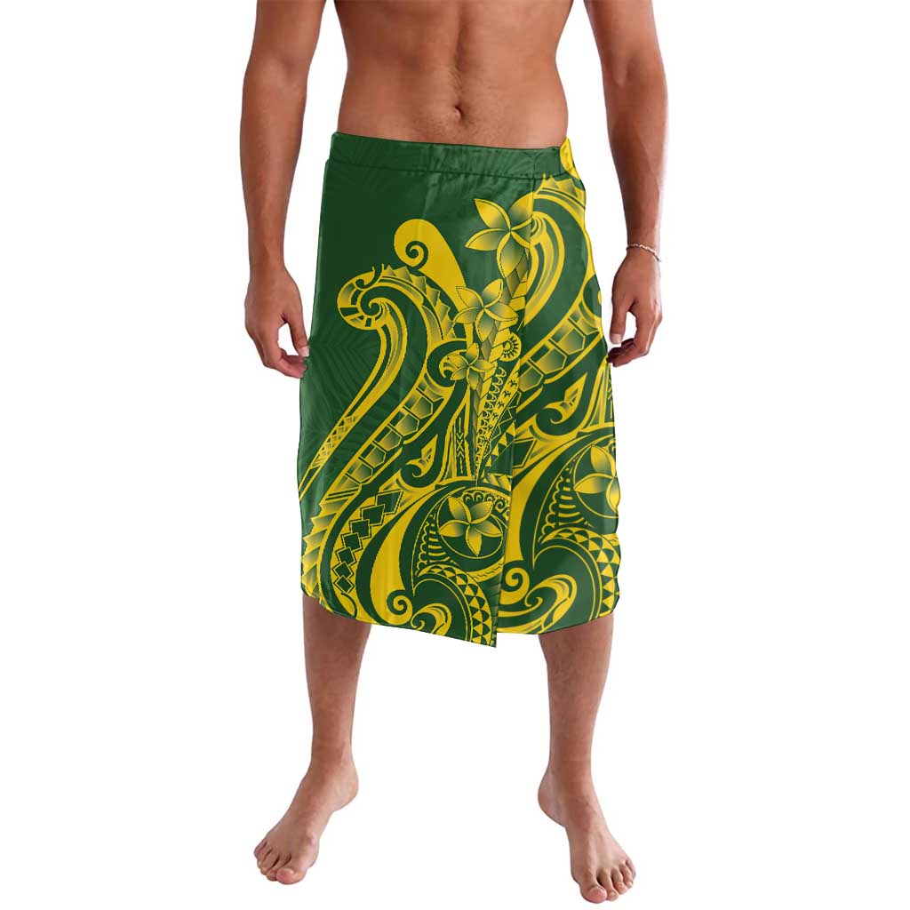 Kia Orana Cook Islands Lavalava Plumeria Tropical Waves - Polynesian Pride